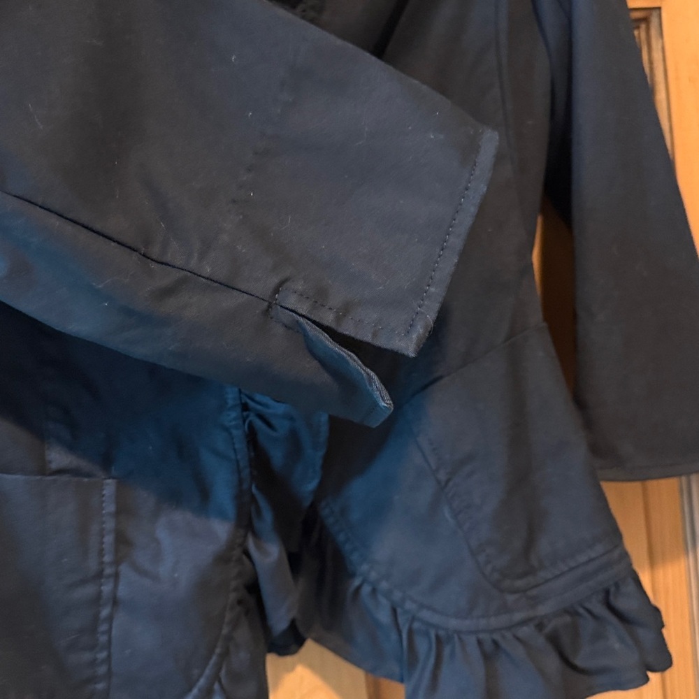 Talbots Black Ruffle Jacket - Picture 3 of 7